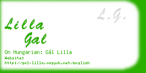 lilla gal business card